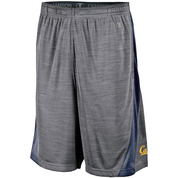 Men's Champion Cal Golden Bears Boosted Stripe Shorts, Size: Small, Grey