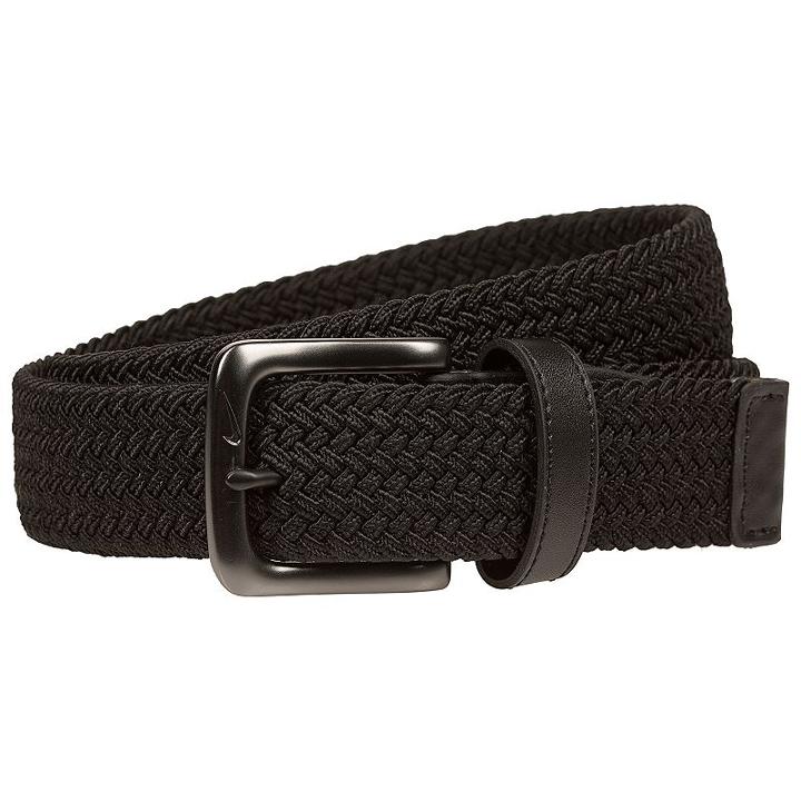 Men's Nike Stretch Braided Woven Belt, Size: Small, Black