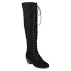 Journee Collection Bazel Women's Over-the-knee Boots, Size: 7 Wc, Black