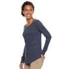 Petite Sonoma Goods For Life&trade; Essential Crewneck Tee, Women's, Size: M Petite, Blue (navy)