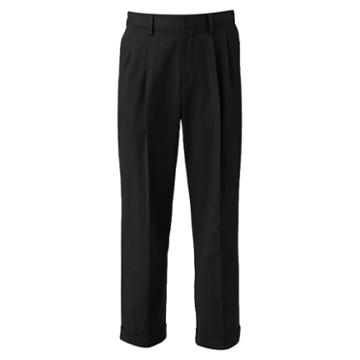 Men's Croft & Barrow&reg; Easy Care Khaki Relaxed-fit Pleated Pants, Size: 36x31, Black