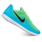 Nike Flex Run 2017 Grade School Girls' Sneakers, Girl's, Size: 5, Green
