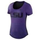 Women's Nike Lsu Tigers Dri-fit Scoopneck Tee, Size: Medium, Purple