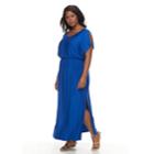 Plus Size Apt. 9&reg; Strappy-back Maxi Dress, Women's, Size: 1xl, Blue