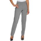 Women's Briggs Faux Fly Front Pull On Pants, Size: 18, Light Grey