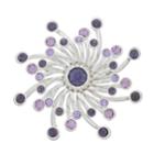 Dana Buchman Nickel Free Starburst Pin, Women's, Purple