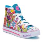 Skechers Twinkle Toes Shuffles Trendy Talk Girls' Light Up Sneakers, Girl's, Size: 3, Blue Other