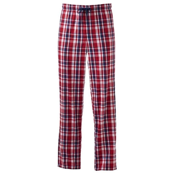Men's Croft & Barrow&reg; True Comfort Woven Lounge Pants, Size: Xl, Med Red