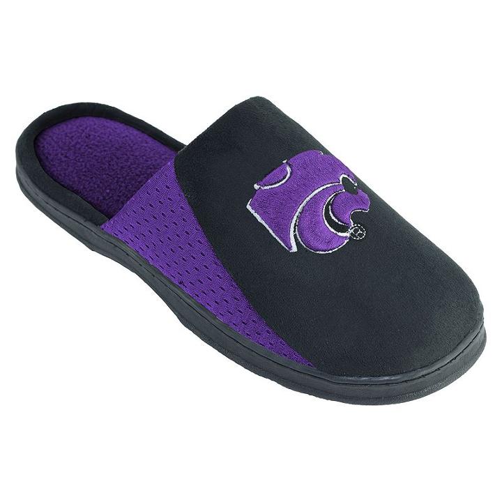 Men's Kansas State Wildcats Scuff Slippers, Size: Large, Black