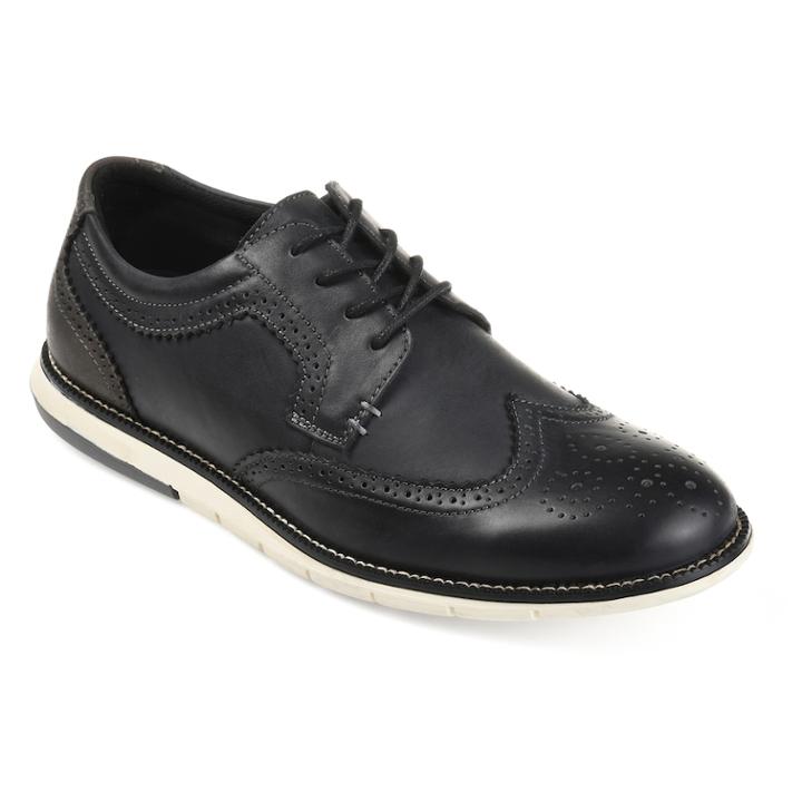 Vance Co. Drake Men's Wingtip Dress Shoes, Size: Medium (13), Black