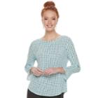 Women's Elle&trade; Crepe Top, Size: Xl, Blue