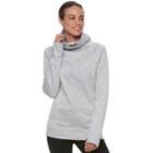 Women's Tek Gear Funnel-neck Fleece Jacket, Size: Small, Black