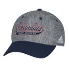 Adult Adidas Columbus Blue Jackets Structured Flex-fit Cap, Men's, Size: S/m, Gray