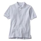 Boys 8-20 Chaps Solid Pique School Uniform Polo, Boy's, Size: 10, White