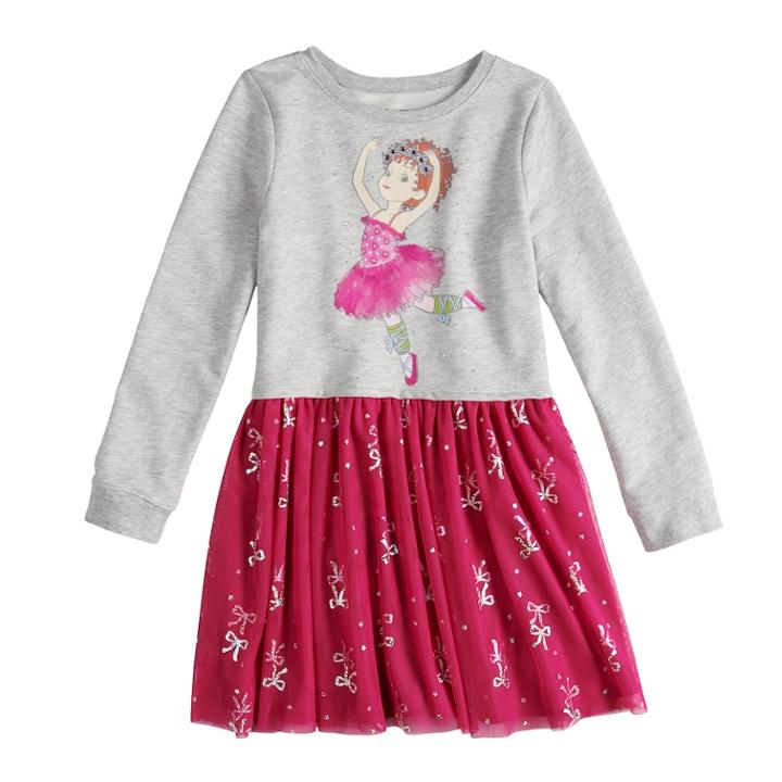 Disney's Fancy Nancy Girls 4-10 Ballerina Tulle Dress By Jumping Beans&reg;, Size: 5, Light Grey