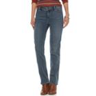 Petite Chaps Classic Fit Straight-leg Jeans, Women's, Size: 14 Petite, Blue