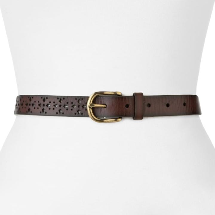 Sonoma Goods For Life&trade; Perforated Belt, Women's, Size: Small, Brown