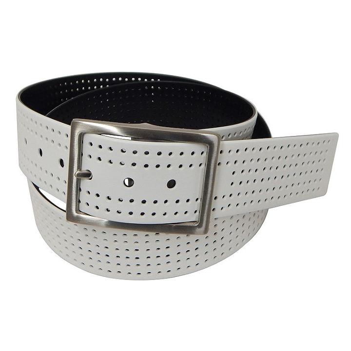 Men's Pga Tour Reversible Perforated Golf Belt, Size: 44, Brown Over