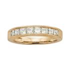 14k Gold 1-ct. T.w. Igl Certified Princess-cut Diamond Wedding Ring, Women's, Size: 9.50, White