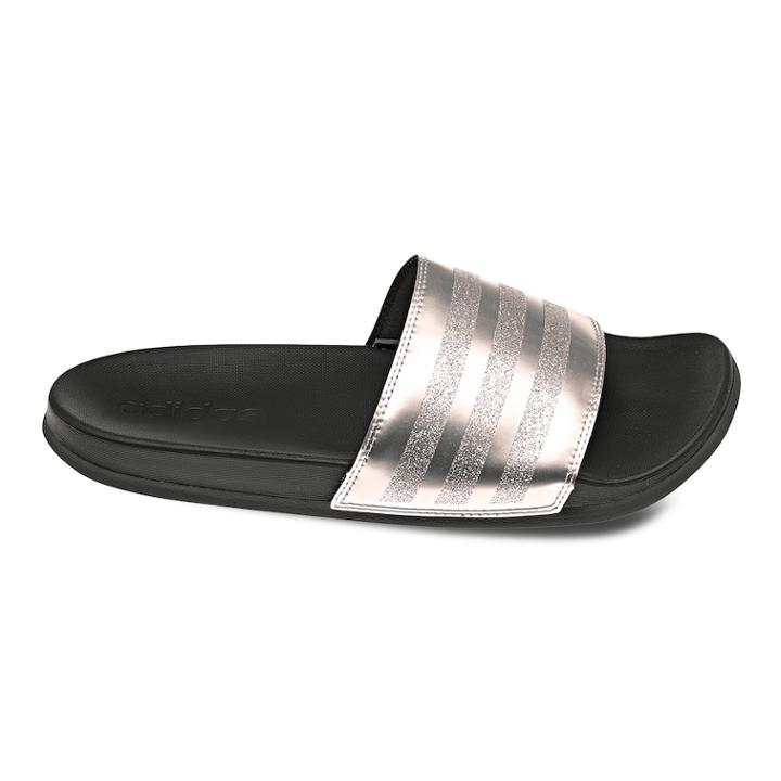 Adidas Adilette Cloudfoam Explorer Women's Slide Sandals, Size: 8, Light Grey