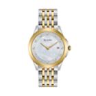 Bulova Women's Diamond Two Tone Stainless Steel Watch, Size: Medium, Multicolor