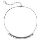 Simply Vera Vera Wang Gray Simulated Pearl Curved Bar Necklace, Women's, Grey Other