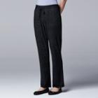 Women's Simply Vera Vera Wang Pull On Pants, Size: Small, Dark Grey