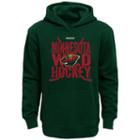 Boys 8-20 Reebok Minnesota Wild Cross Stix Hoodie, Size: L(14/16), Green