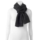 Women's Converse Ribbed Oblong Scarf, Black