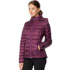 Women's Heat Keep Hooded Packable Puffer Down Jacket, Size: Medium, Purple