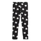 Girls 4-10 Jumping Beans&reg; Print Full-length Leggings, Size: 8, Black