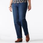 Plus Size Gloria Vanderbilt Amanda Classic Tapered Jeans, Women's, Size: 25 - Regular, Blue