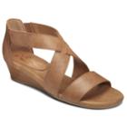 A2 By Aerosoles Yet Women's Crisscross Wedge Sandals, Size: Medium (9), Beige