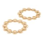 Circle Link Stretch Bracelet Set, Women's, Gold