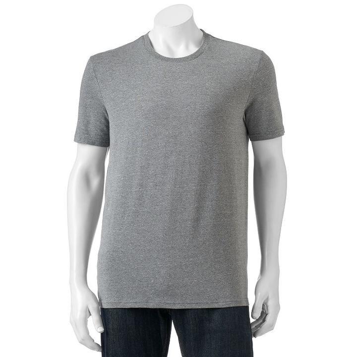 Men's Sonoma Goods For Life&trade; Flexwear Classic-fit Stretch Tee, Size: Large, Dark Grey