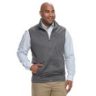 Big & Tall Izod Spectator Sportflex Classic-fit Stretch Fleece Vest, Men's, Size: Xxl Tall, Dark Grey