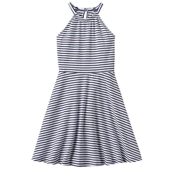 Girls 4-10 Jumping Beans&reg; Striped Halter Dress, Girl's, Size: 5, Blue