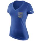 Women's Nike Kentucky Wildcats Logo Pocket Tee, Size: Medium, Dark Blue