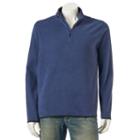 Men's Tek Gear&reg; Arctic Fleece Quarter-zip Pullover, Size: Medium, Blue (navy)