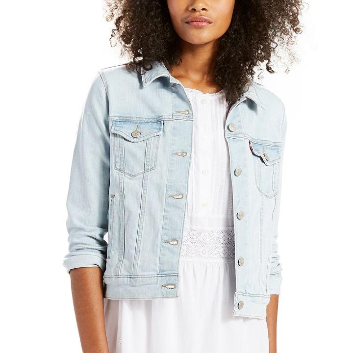 Women's Levi's Denim Trucker Jacket, Size: Xl, Med Blue
