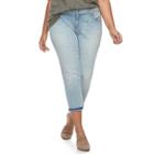Plus Size Sonoma Goods For Life&trade; Capri Jeans, Women's, Size: 22 W, Light Blue