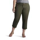Plus Size Lee Presley Crop Cargo Pants, Women's, Size: 25 - Regular, Green Oth