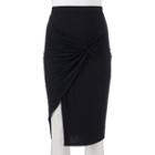 Juniors' Joe B Twist Midi Skirt, Girl's, Size: Medium, Black