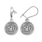 Insignia Collection Nascar Matt Kenseth Sterling Silver 20 Drop Earrings, Women's, Grey
