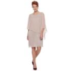 Women's Connected Apparel Metallic Chiffon Popover Dress, Size: 14, Pink