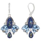 Napier Blue Cluster Drop Earrings, Women's