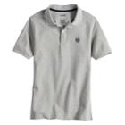 Boys 8-20 Chaps Solid Polo, Size: 6-7, Light Grey