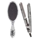 Wet Brush Aspire Mini Styling Iron With Detangling Hair Brush, Multicolor