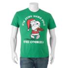 Big & Tall Peanuts Snoopy Santa Tee, Men's, Size: 3xb, Brt Red