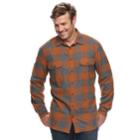 Big & Tall Sonoma Goods For Life&trade; Slim-fit Supersoft Flannel Button-down Shirt, Men's, Size: Xxl Tall, Med Brown